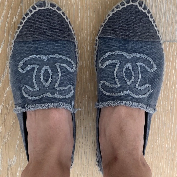 CHANEL Espadrille Flats in Blue - US Size 8 - Picture 7 of 7